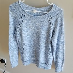 J.Crew sweater blue / white large cotton